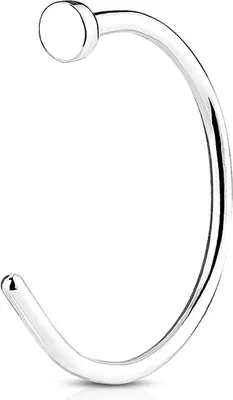 Produktbild von Nasenring Nasenpiercing Piercing Hufeisen Ring Nose Hoop  silber 10 mm