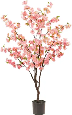Obrázek produktu pro Umelá rostlina Prunus - ružový trešnový kvet - 135cm - dekorativní kvetoucí