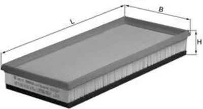 Obrázek produktu pro Vzduchový filtr KNECHT LX 596