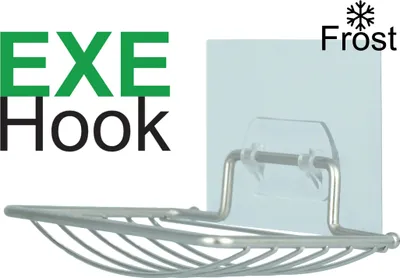 Produktbild von EXE Hook Haken selbstklebend ohne bohren wiederverwendbar Wasserfest bis 5Kg Seifenschale Edelstahl