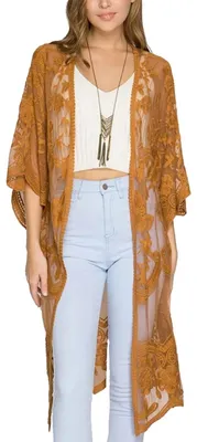 Produktbild von Bohemian Lange Kaftan Kleid mit Blumenmuster für den Strand
