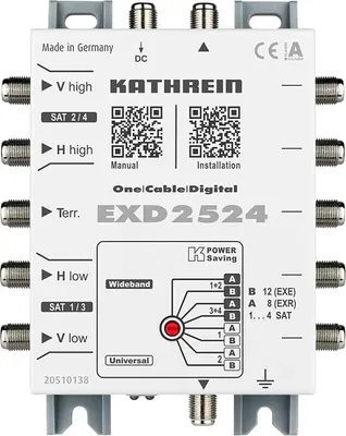 Produktbild von Kathrein EXD 2524 Unicable Kaskade 5 auf 24 (2x12) zur Erweiterung