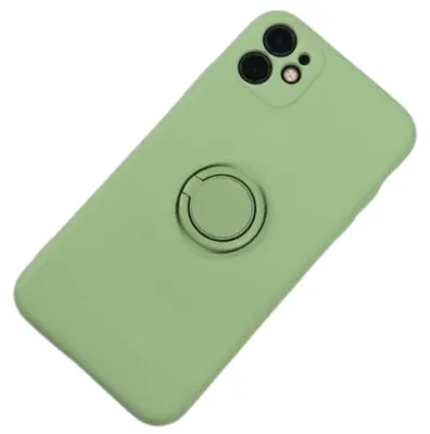 Produktbild von Beline Silikonring iPhone 12 ProMax Hülle grüner Apfel