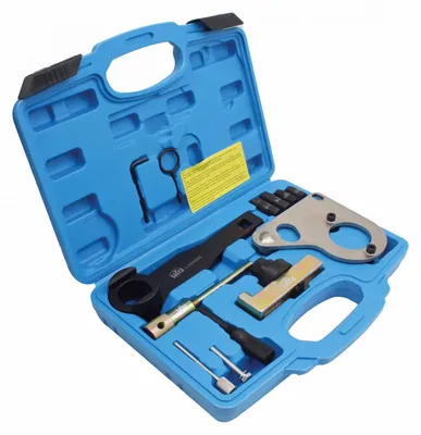Immagine prodotto di Kit-set attrezzi per messa in fase motori, per il bloccaggio della cinghia di distribuzione dell'albero a camme del motore, compatibile con Renault Nissan Opel 1.6 / 2.0 /2.3 DCi Satra