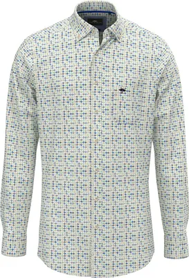 Produktbild von Fynch Hatton Combi Print Langarmhemd Grün M Mann Grün M