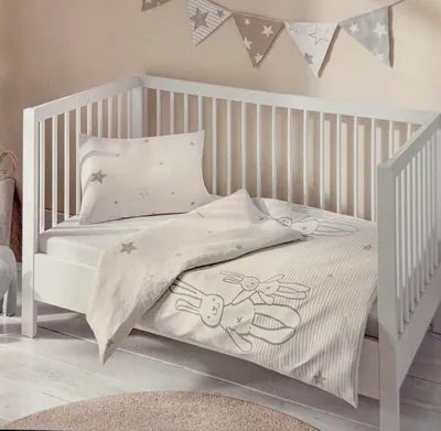 Produktbild von HOME IDEAS LIVING Kleinkinder Renforcé Bettwäsche 100x135 cm, 40x60 cm 100% Baumwolle