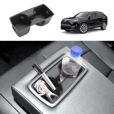 Zdjęcie produktu dla Inovra - Podstawka na kubek do podłokietnika tylnej kanapy, kompatybilna z Toyota RAV4 (2019-2024), organizer do tylnej kanapy RAV4