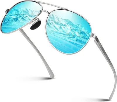 Immagine prodotto di CGID Occhiali da sole da uomo Aviators Polarizzati Protezione UV400 Montatura Al-Mg