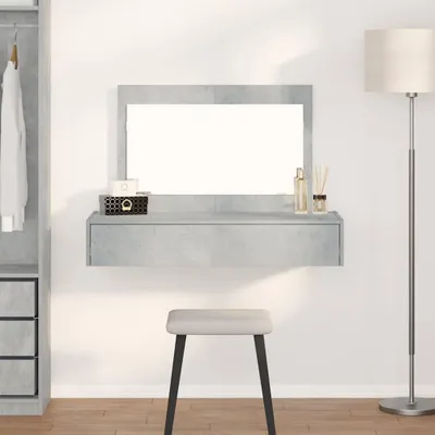 Produktbild von "im Angebot" Schminktisch mit Schubladen Grau 100x40x70 cm Holzwerkstoff - Schminktische CC24660