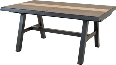 Produktbild von Lesli Living - Gartentisch Brixton - Grau - 170/220x102cm