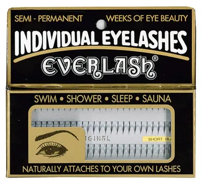Produktbild von Everlash Einzelwimpern für Wimpernverlängerung, kurze Länge, Schwarz, 90 Stück