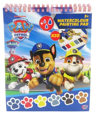 Zdjęcie produktu dla Kolorowanka Psi Patrol z farbami akwarelowymi
