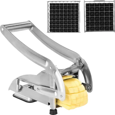 Produktbild von Pommes Schneider, Edelstahlklingen, Sichere Saugbasis, Silber