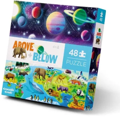 Obrázek produktu pro Crocodile Creek Puzzle Země Vesmír Vzdělávací hra Karton 48 dílků Děti