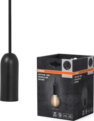 Obrázok produktu pre Pendulum Round Čierny E27