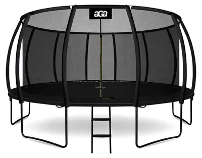 Immagine prodotto di Aga SPORT EXCLUSIVE Trampolino 500 cm Nero + rete di protezione + scala
