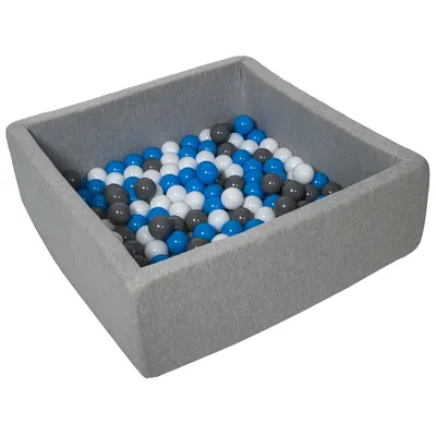 Produktbild von Ballebad 90x90cm 150 Balle Schaumstoff mit waschbarem Bezug