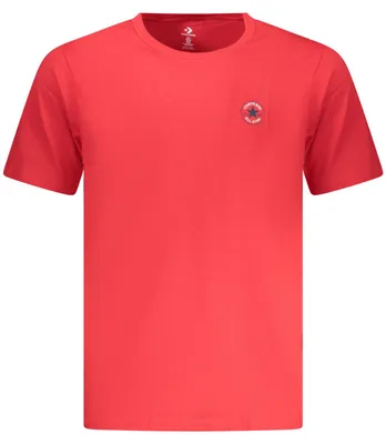 Produktbild von Rotes Herren Kurzarm-Shirt mit Print und Rundhalsausschnitt entdecken