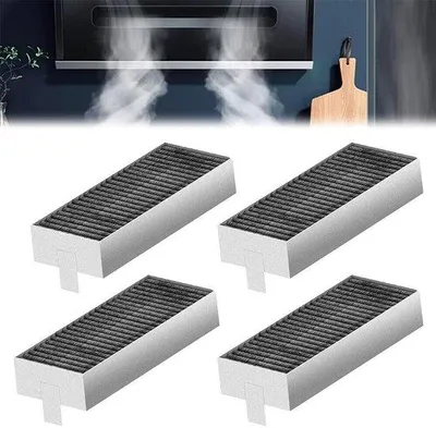 Zdjęcie produktu dla 4 sztuki filtrów węglowych do kuchenek, pasujące do marek Neff, Siemens oraz - 17007505 / 17004796 / HZ9VRCR0 HEZ9VRUD0 - 17007113