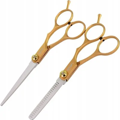 Produktbild von Gepard Scherenset 5,0" 6,0" Classic bestehend aus einer Friseurschere ,Effilierschere