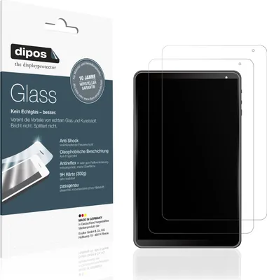 Produktbild von 2x Schutzfolie für AWOW 1019 Tablet matt - Anti-Shock 9H Folie dipos Glass Kunststoffglas