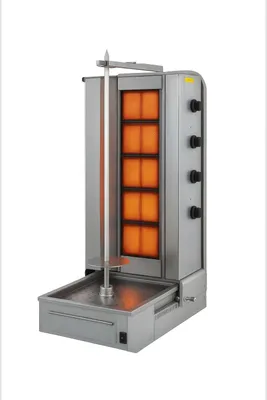 Produktbild von Dönergrill mit 5 Brennern , Gyrosgrill , Motor Unten , Premium Variante