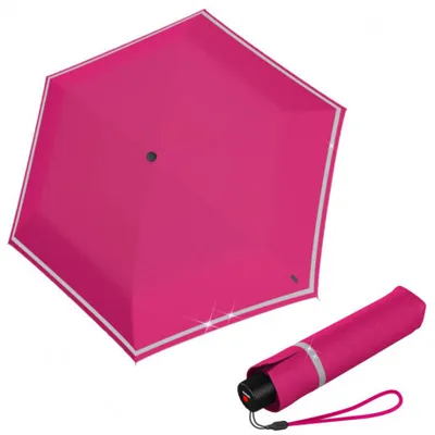 Obrázek produktu pro Knirps Knirps Rookie Flamingo Reflective lehký  skládací deštník