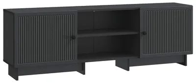 Obrázok produktu pre vidaXL TV stolík, čierny, 150 x 31 x 50 cm, drevotrieska