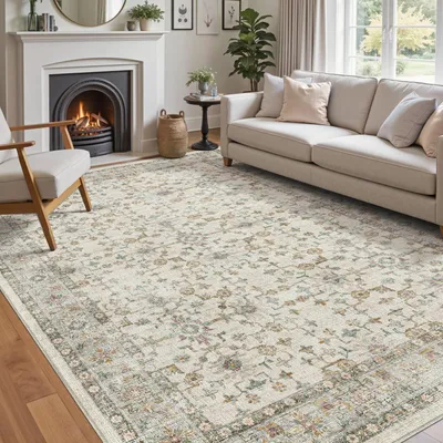 Image de Tapis antidérapant pour salon, 152 x 244 cm