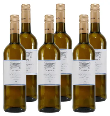 Produktbild von Leonhard Müller Weißburgunder - Weißwein Baden (6 x 0,75L)