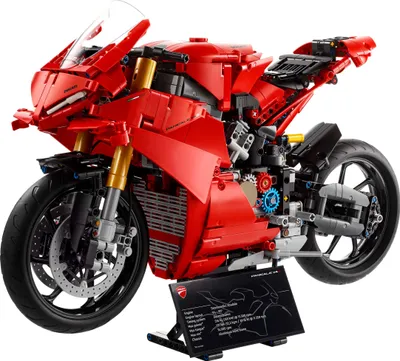Produktbild von LEGO Technic Ducati Panigale V4 S Motorrad, baubares Motorradmodell, Bausets für Erwachsene, Männer und Frauen, ab 18 Jahren, Geschenkidee für Fans von Ducati und Motorrädern 42202