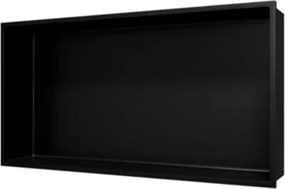 Produktbild von Aloni Wandnische Edelstahl schwarz matt rostfrei 300x600x100mm