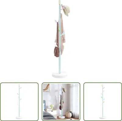 Zdjęcie produktu dla The Living Store Wieszak na płaszcze Niebieski 172 cm Żelazo malowane proszkowo