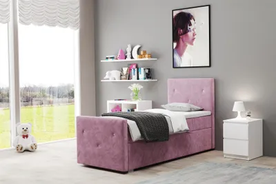 Produktbild von Boxspringbett Schlafzimmerbett MYLA 90x200cm in div. Farbvarianten