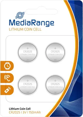 Produktbild von MRBAT131 MEDIARANGE Knopfzelle 4er Pack