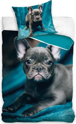 Immagine prodotto di Dreamee Bettbezug Cucciolo di Pitbull - 140 x 200 cm - Baumwolle