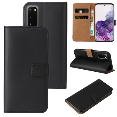 Produktbild von Handyhülle für Samsung Galaxy S20 Klapphülle Bookcase Flip Cover Hülle Handy Tasche Etui Farbe: Schwarz
