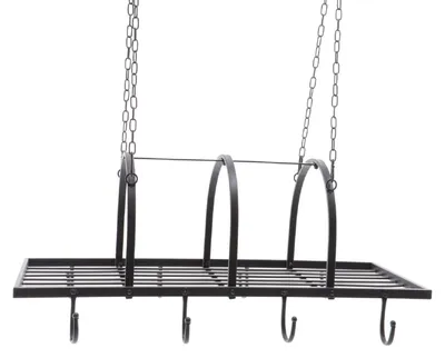 Produktbild von Deckenhänger Küchenregal Kräuterregal schwarz L 1 m