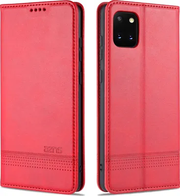 Image de LaimTop Housse en cuir pour Samsung Note 10 Lite, Portefeuille à rabat Fermeture magnétique Support Housse de protection pour Samsung Galaxy Note 10 Lite Rose