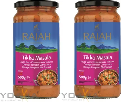 Produktbild von 2er-Pack Rajah Tikka Masala (2x 500g) | Cremige Currysauce mittelscharf