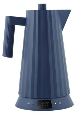 Produktbild von Alessi Plisse Wasserkocher blau mit Temperaturregelung