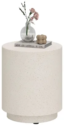 Produktbild von Beistelltisch in Beton-Optik 37?cm x 37 cm x 43 cm Anorganisches Erz-Pulver Grau