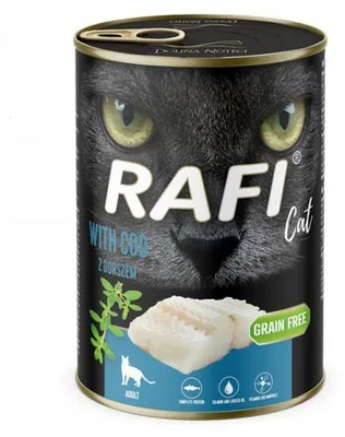 Produktbild von Rafi Cat Adult 400g Getreidefreies Nassfutter für Katzen mit Kabeljau