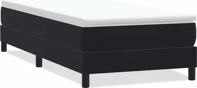 Immagine prodotto di vidaXL Letto a molle senza materasso nero 90x210 cm in velluto
