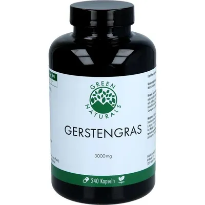 Produktbild von Green Naturals Gerstengras 3000 mg vegan Kapseln 240 St