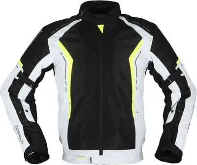 Obrázok produktu pre Modeka Khao Air textilná bunda čierna/svetlo šedá/žltá XL