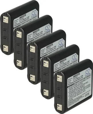 Produktbild von vhbw 5x Akku Ersatz für Motorola 1532, FRS-009, 56315, AP-4002H, 56318, AP-4002, 4002A, 53615 für Funkgerät, Walkie Talkie (700 mAh, 3,6 V, NiMH)