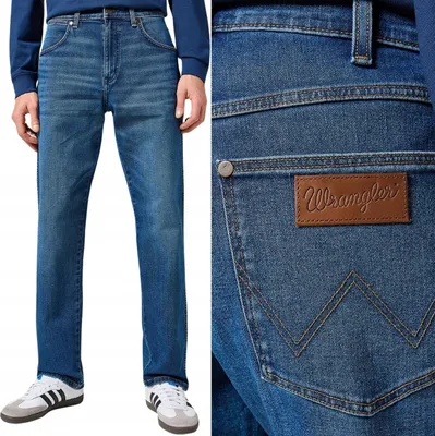 Zdjęcie produktu dla Wrangler Frontier Outlaw – dżinsy z indygo o prostym kroju i luźnym fasonie, rozmiar 32 w pasie, długość nogawek 32
