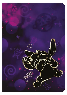 Produktbild von Zeszyt A5 60k kratka Disney Gold Stitch wzór 1