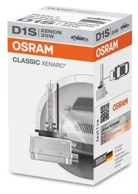 Productafbeelding van OSRAM XENARC CLASSIC D1S PK32d-2, 12V, 35W (verpakking: 1 stuk, platte doos)